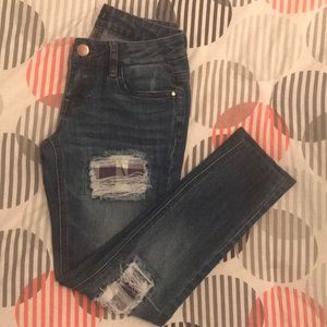 Dollhouse plaid jeans NWOT